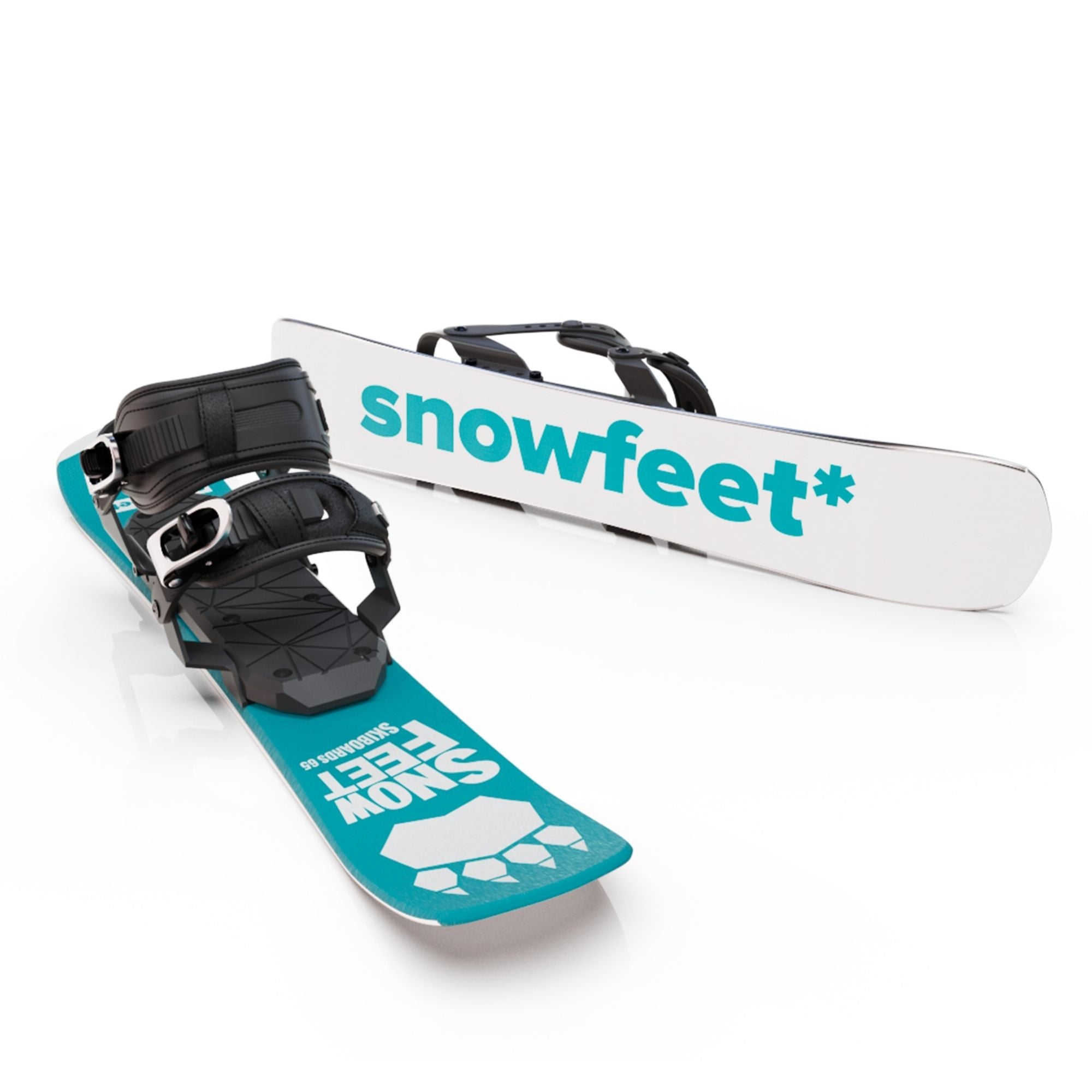 Skiboards by Snowfeet* - 65 cm |Skiblades, Snowblades, Short Mini Skis