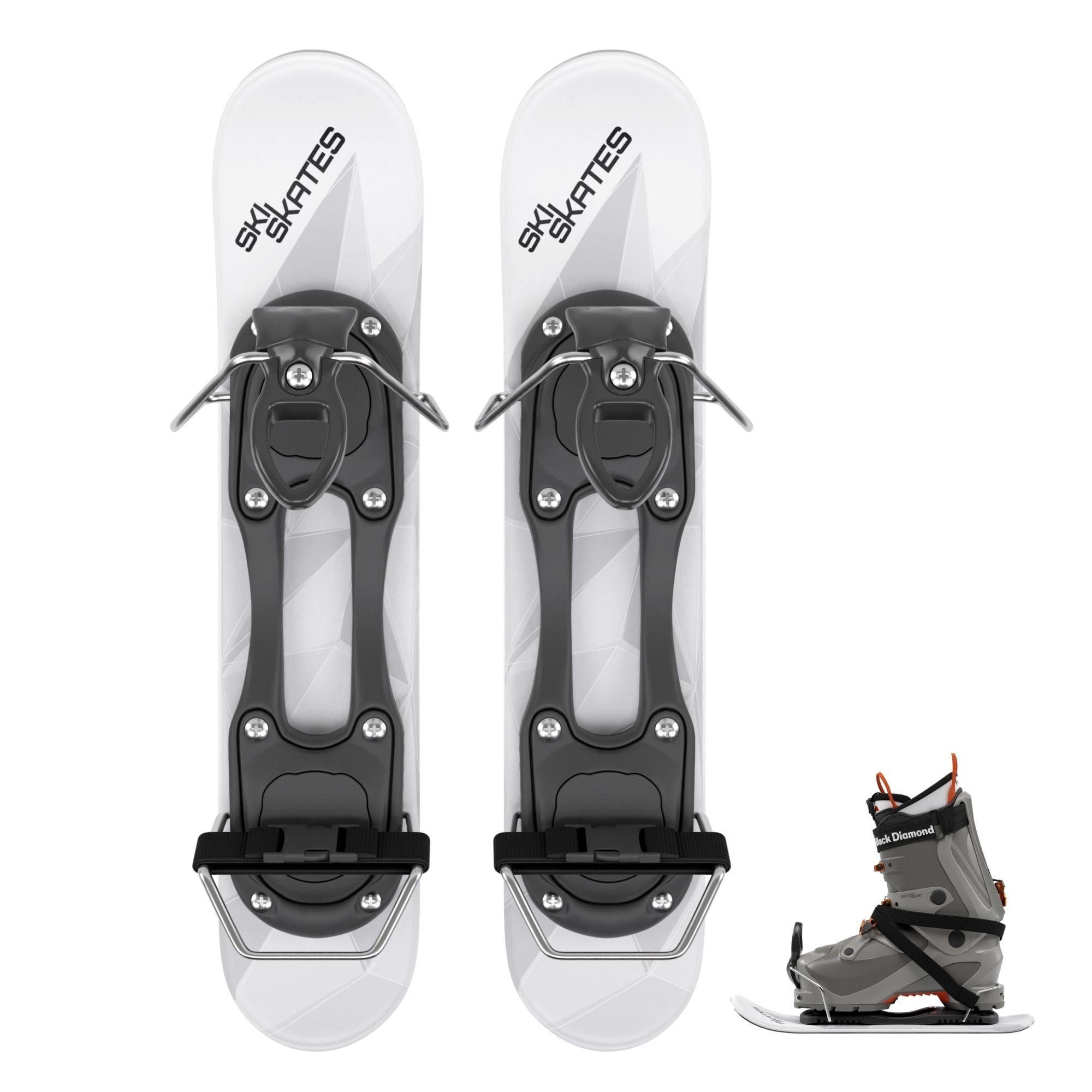 Skiskates by Snowfeet* | 44 CM | Skiblades Snowblades | Ski Boots Model | Free shipping - snowfeet*