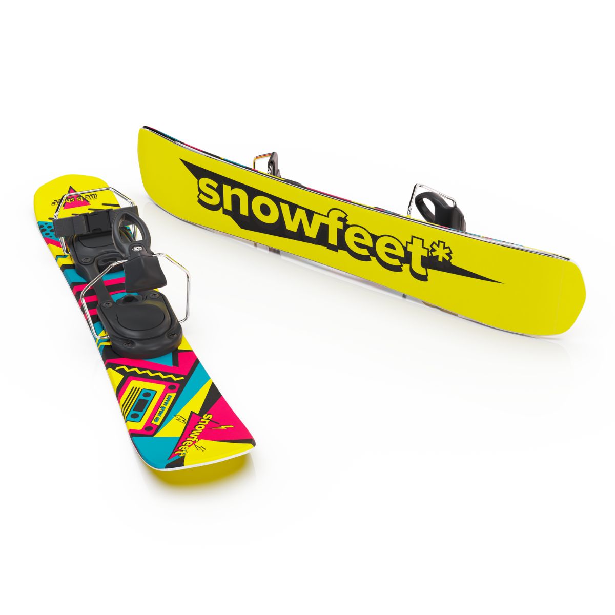 Snowfeet* Skiblades | 65 CM | Snowblades Short Skis - snowfeet*