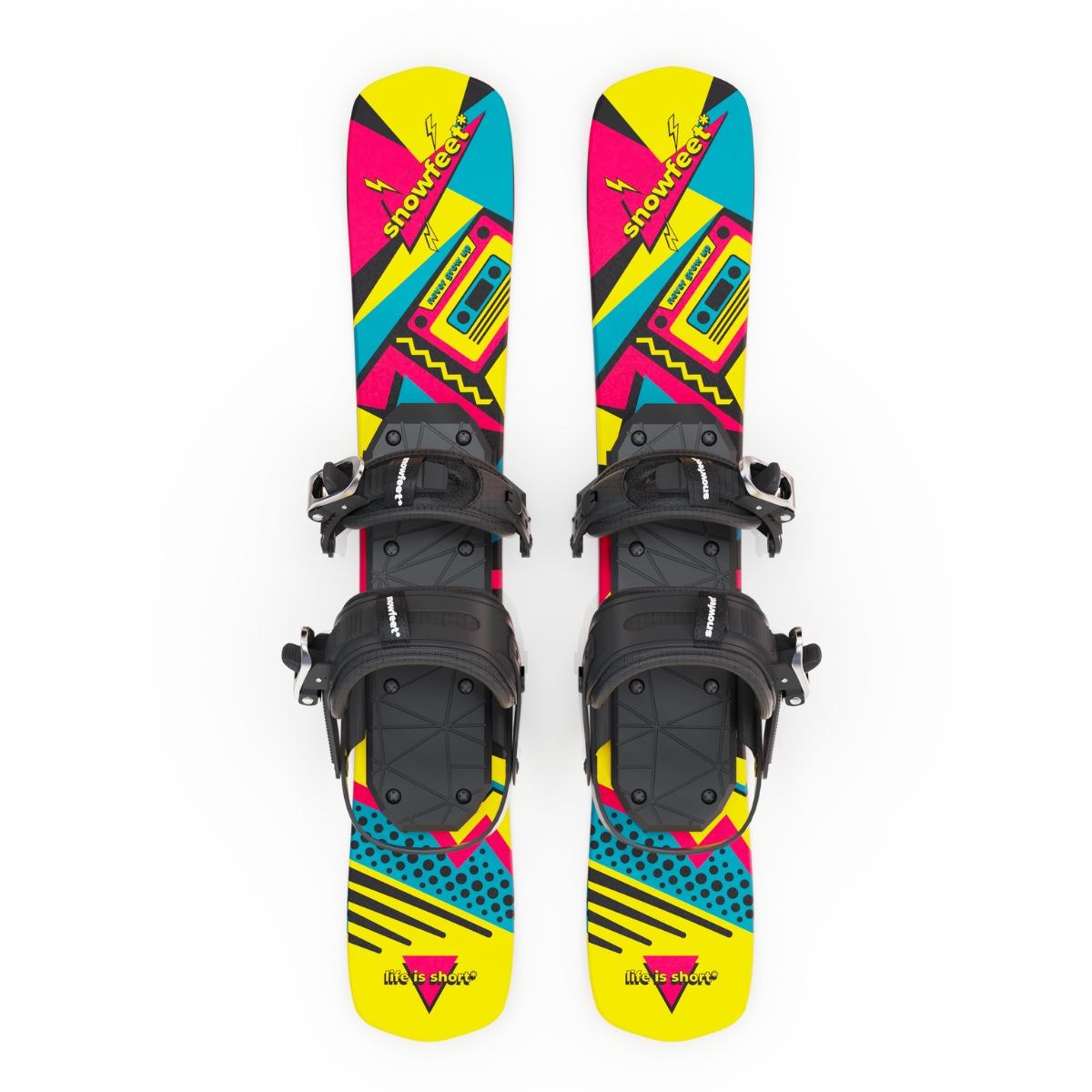 Snowfeet* Skiblades | 65 CM | Snowblades Short Skis - snowfeet*