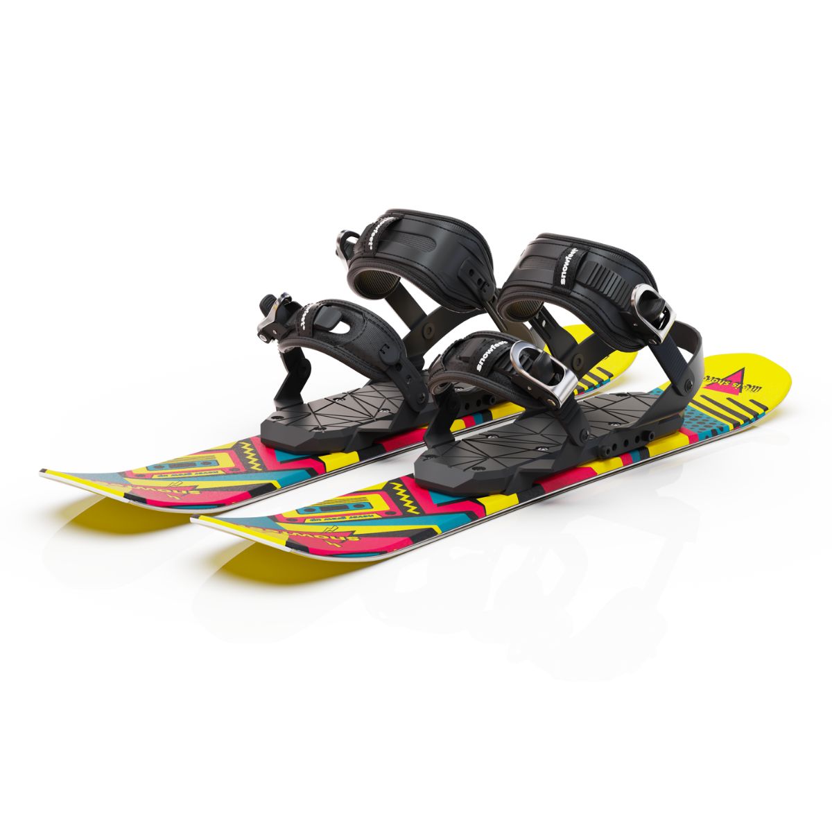 Snowfeet* Skiblades | 65 CM | Snowblades Short Skis - snowfeet*