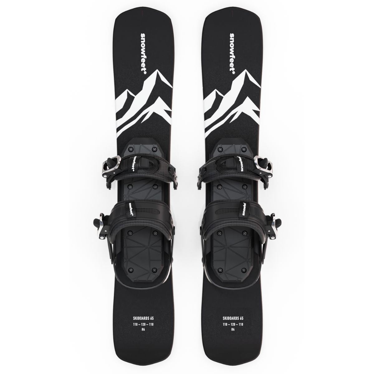 Snowfeet* | 65 CM | Skiblades Snowblades Skiboards Short Skis - snowfeet*