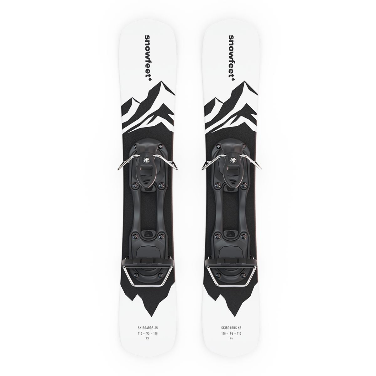 Snowfeet* | 65 CM | Skiblades Snowblades Skiboards Short Skis - snowfeet*