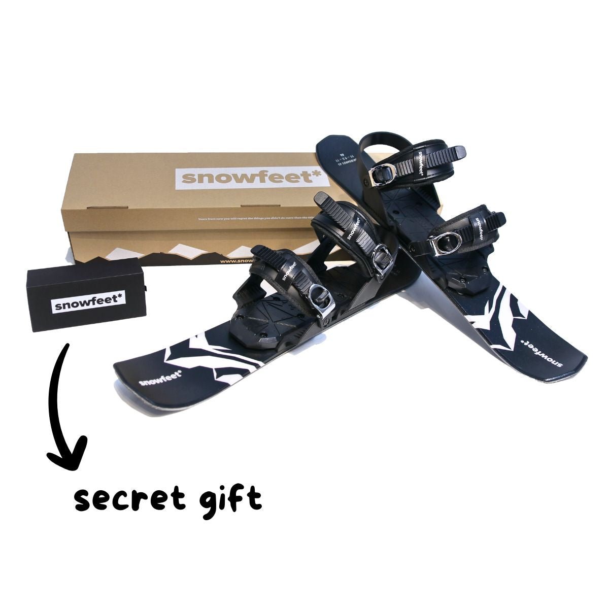 Snowfeet* | 65 CM | Skiblades Snowblades Skiboards Short Skis - snowfeet*