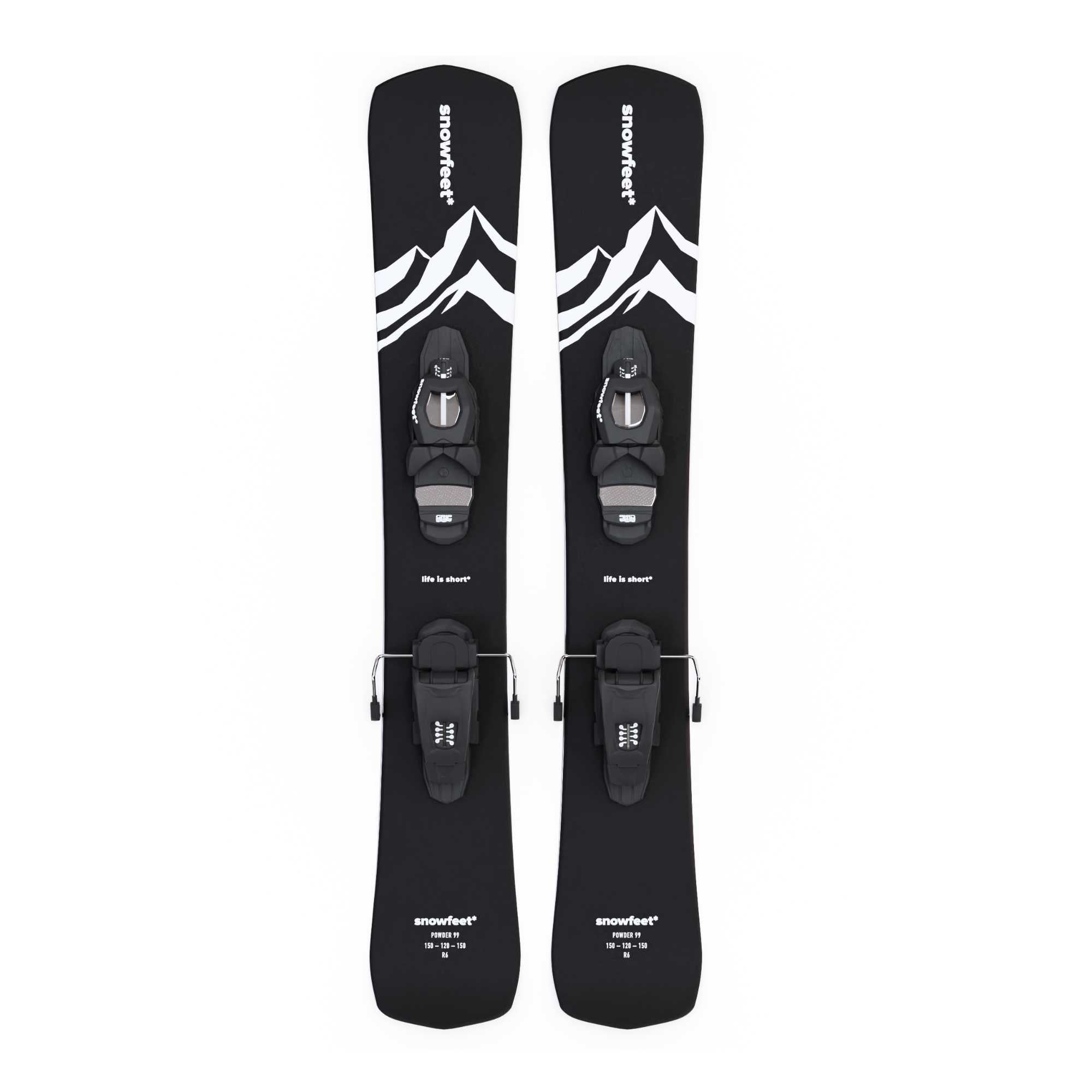 Snowfeet* POWDER Skiblades | 99 CM | Skiboards Snowblades Short Skis - snowfeet*