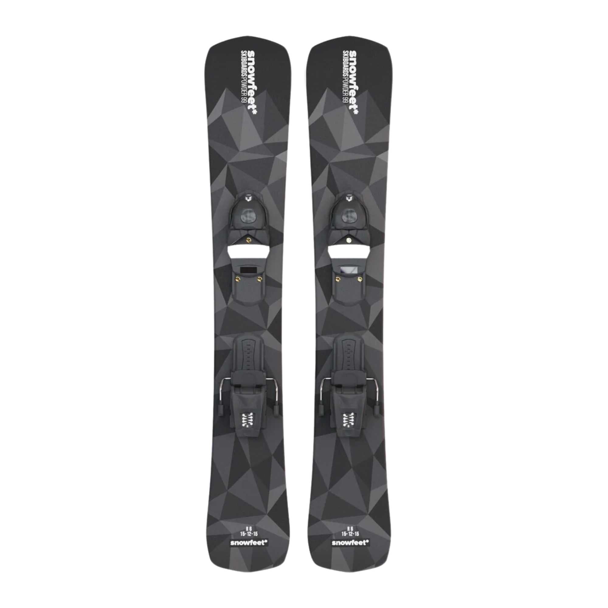 Snowfeet* POWDER Skiblades | 99 CM | Skiboards Snowblades Short Skis - snowfeet*