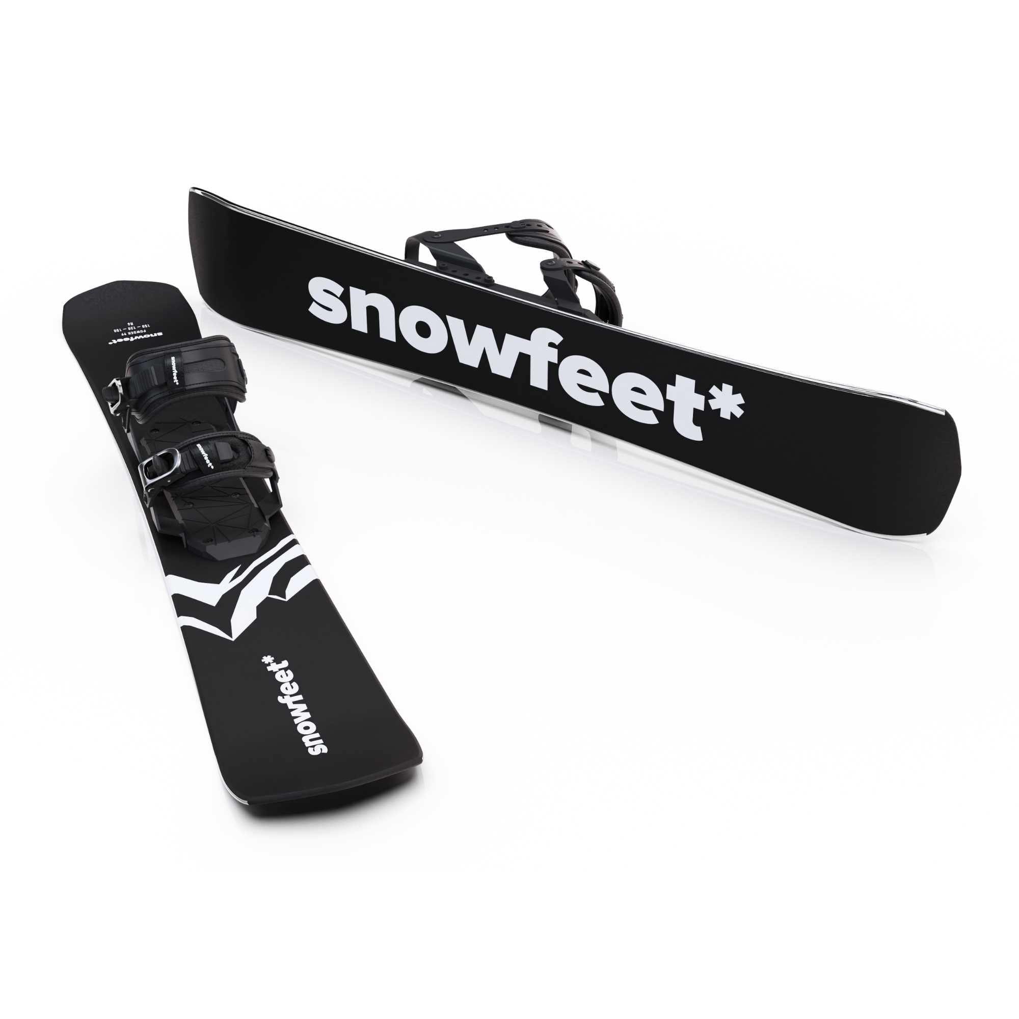 Snowfeet* POWDER Skiblades | 99 CM | Skiboards Snowblades Short Skis - snowfeet*