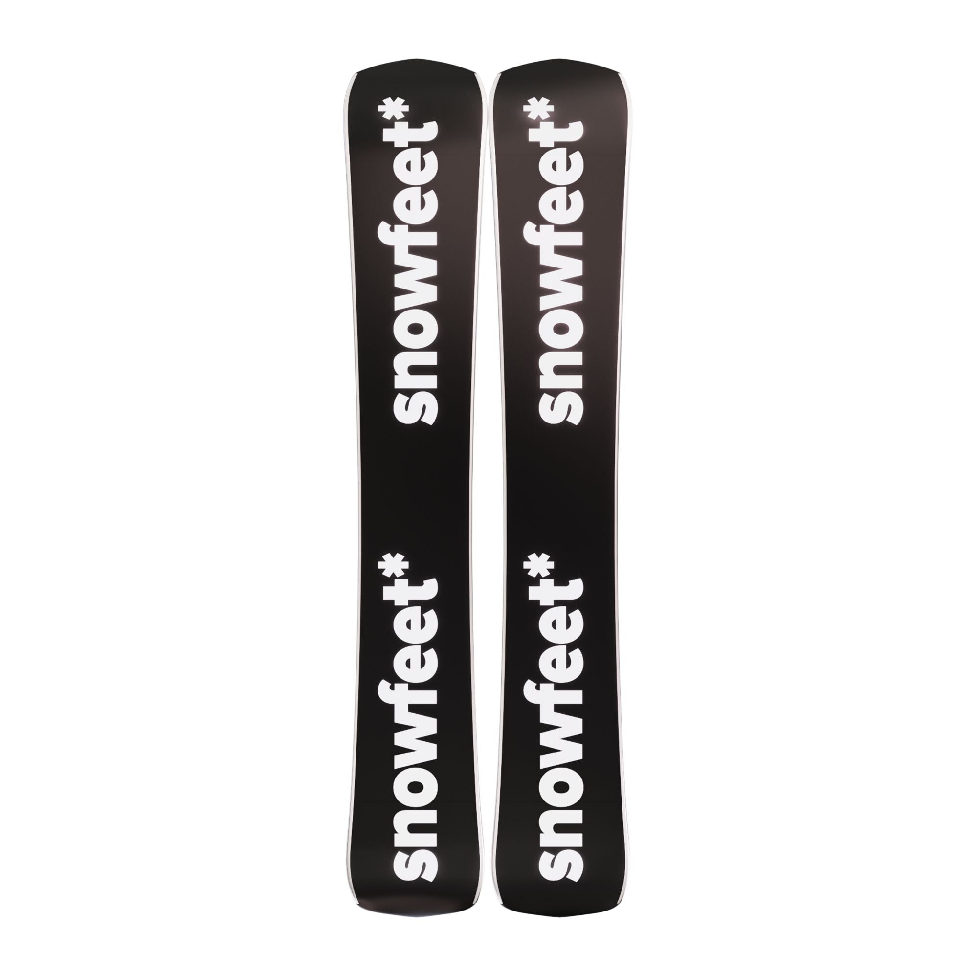 Snowfeet Powder skis designed for deep powder conditions - Skiblades | 99 CM | Black | Pro Ski Bindings | Skiboards Snowblades Short Skis - snowfeet*