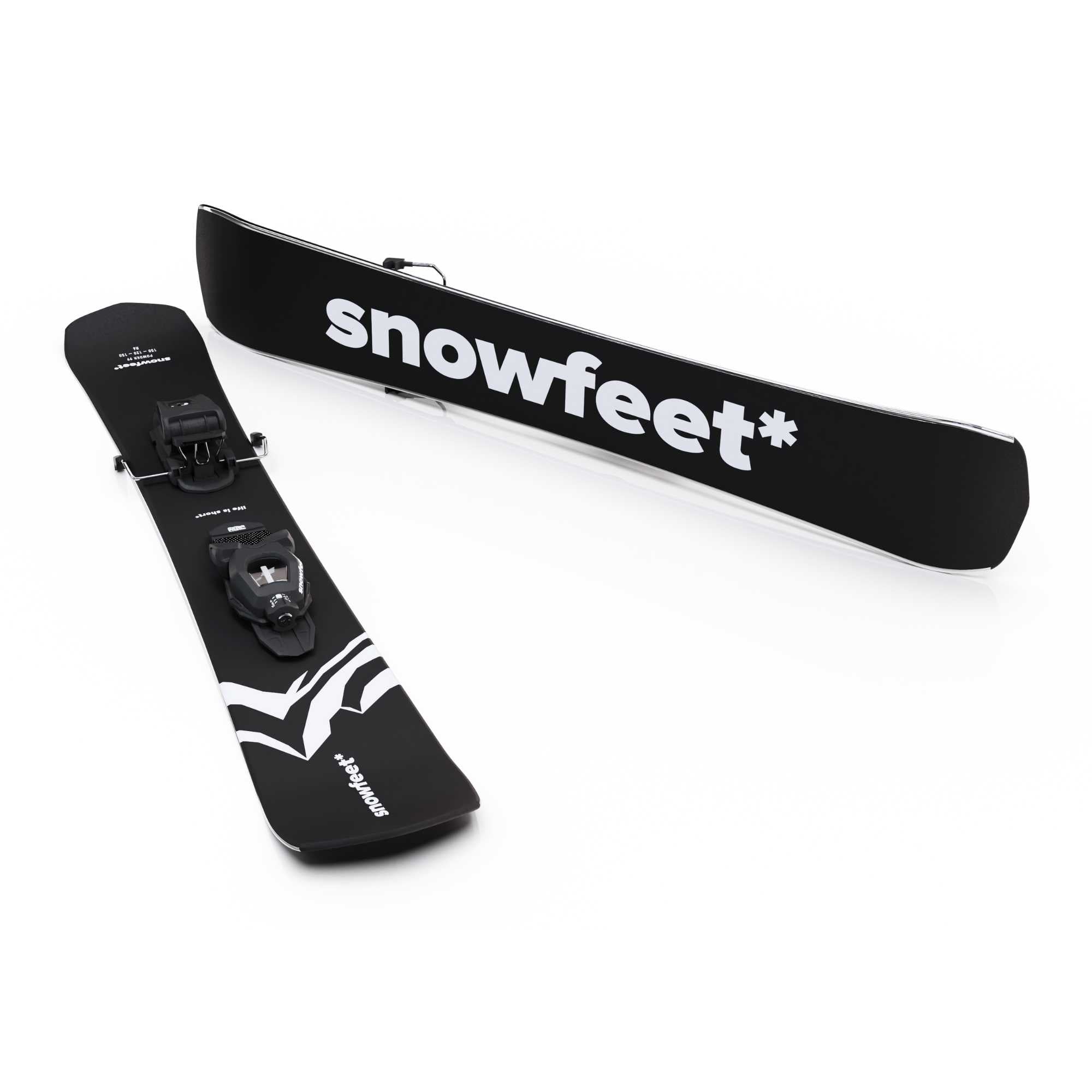 Snowfeet* POWDER Skiblades | 99 CM | Skiboards Snowblades Short Skis - snowfeet*