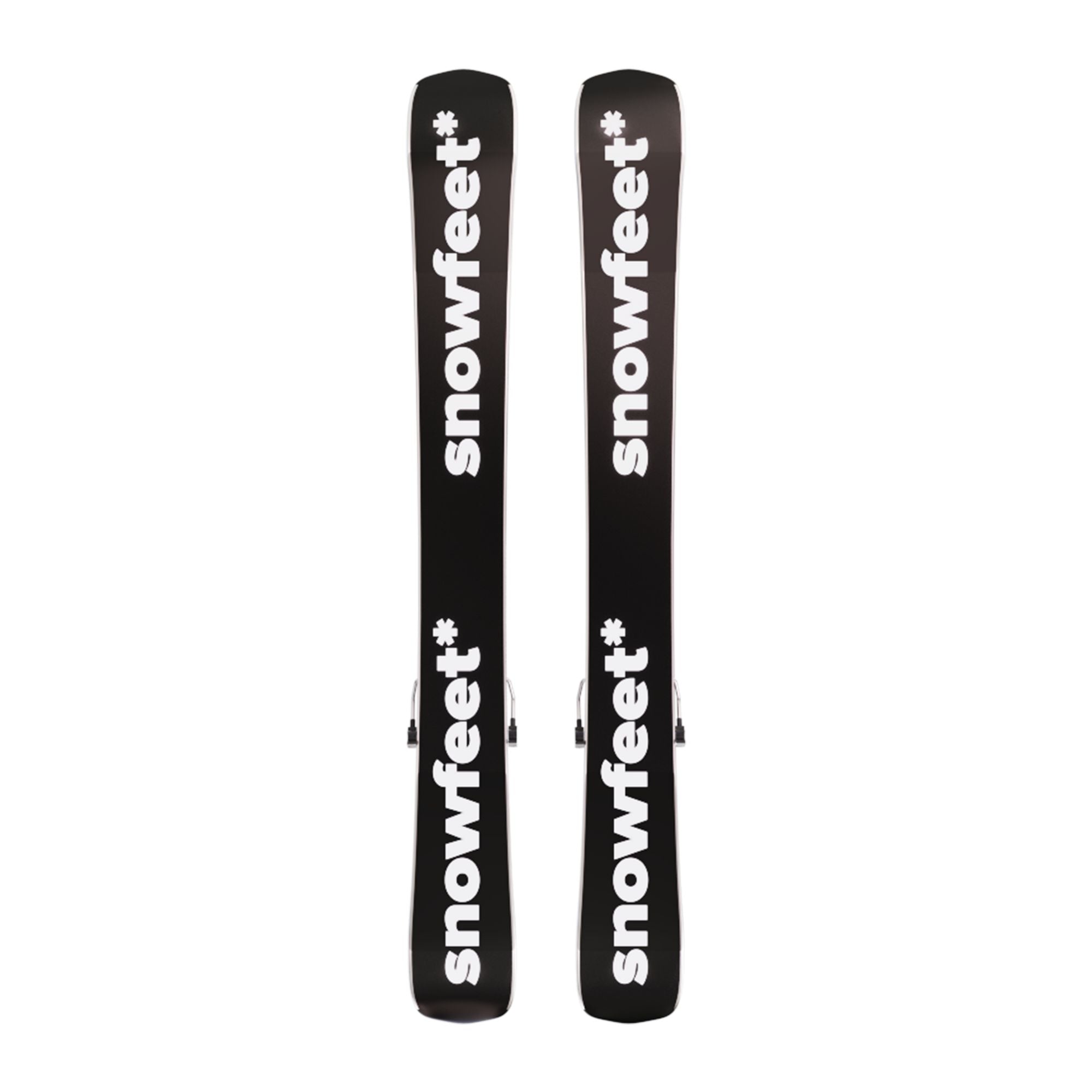 Snowfeet* Short Skis | 99 CM | Black Triangle | Pro Ski Bindings |  Skiblades Skiboards Snowblades - snowfeet*