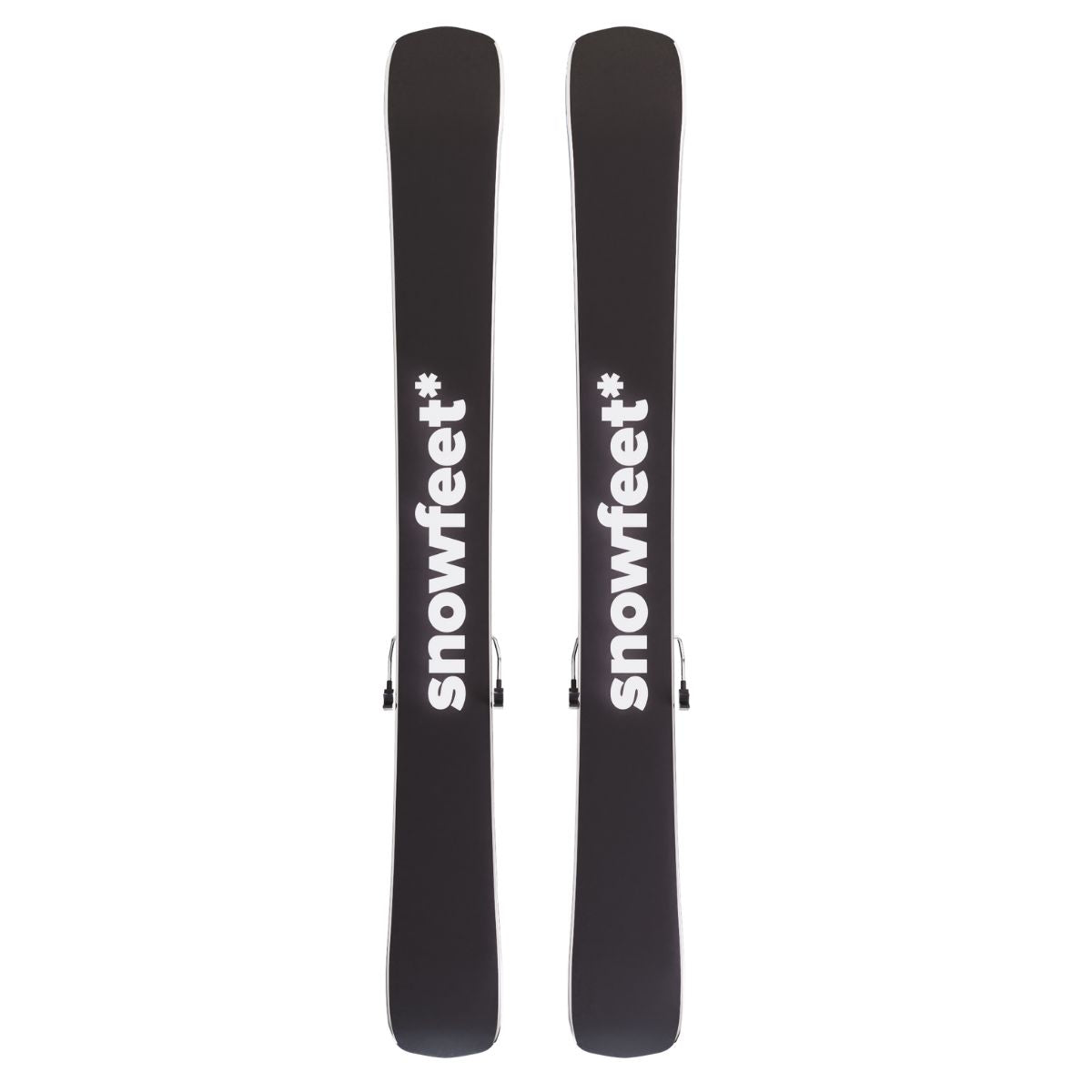 Snowfeet* Short Skis | 99 CM | Mountain Black | Pro Ski Bindings |  Skiblades Skiboards Snowblades - snowfeet*