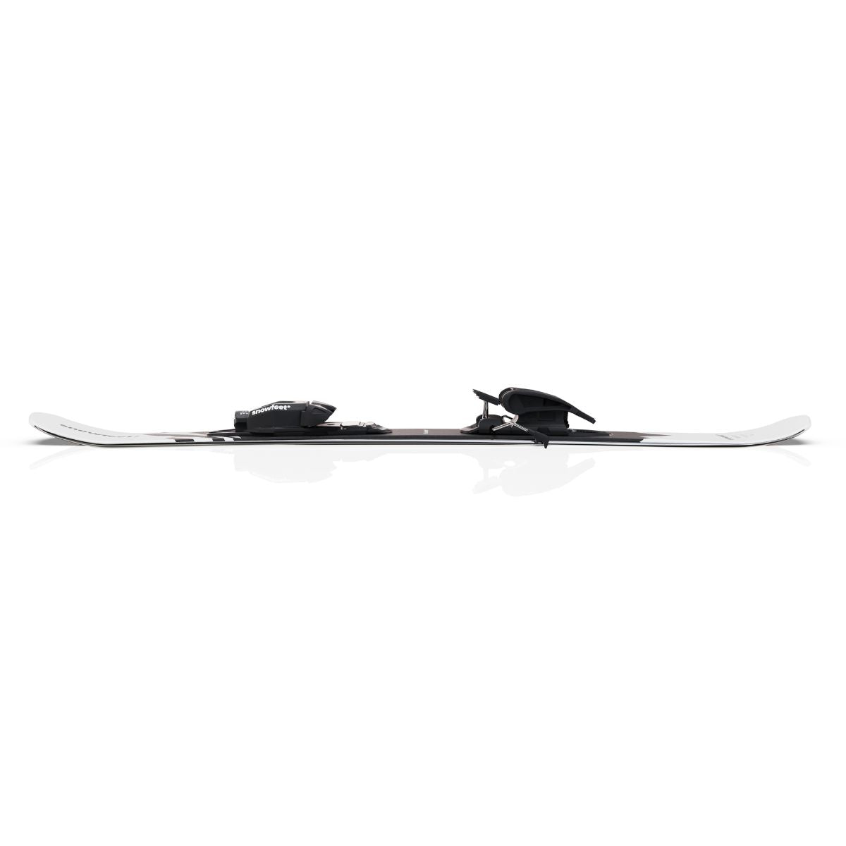 Snowfeet* Short Skis | 99 CM | Mountain White | Pro Ski Bindings |  Skiblades Skiboards Snowblades - snowfeet*