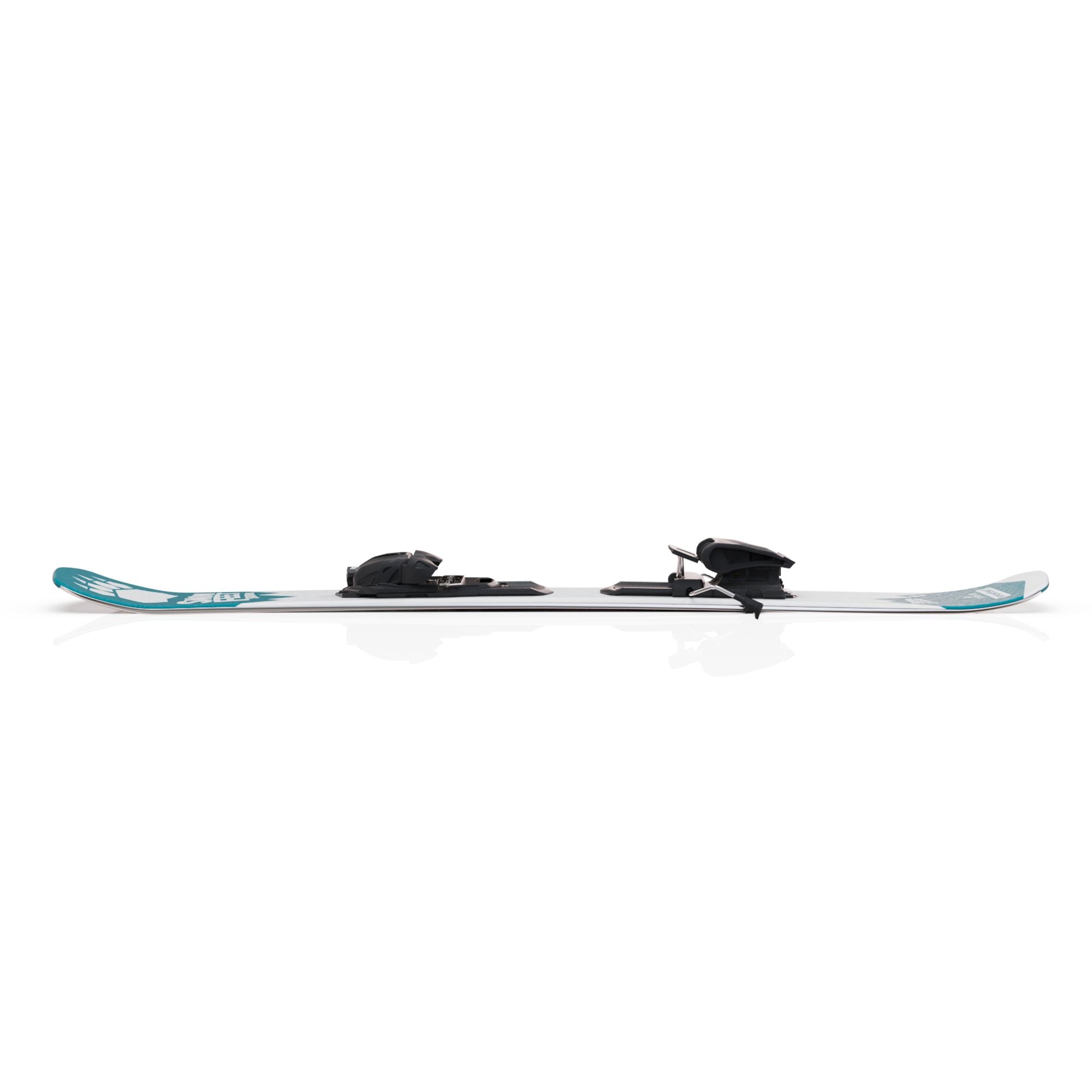 Snowfeet* Short Skis | 99 CM | Turquoise Paw | Pro Ski Bindings |  Skiblades Skiboards Snowblades - snowfeet*