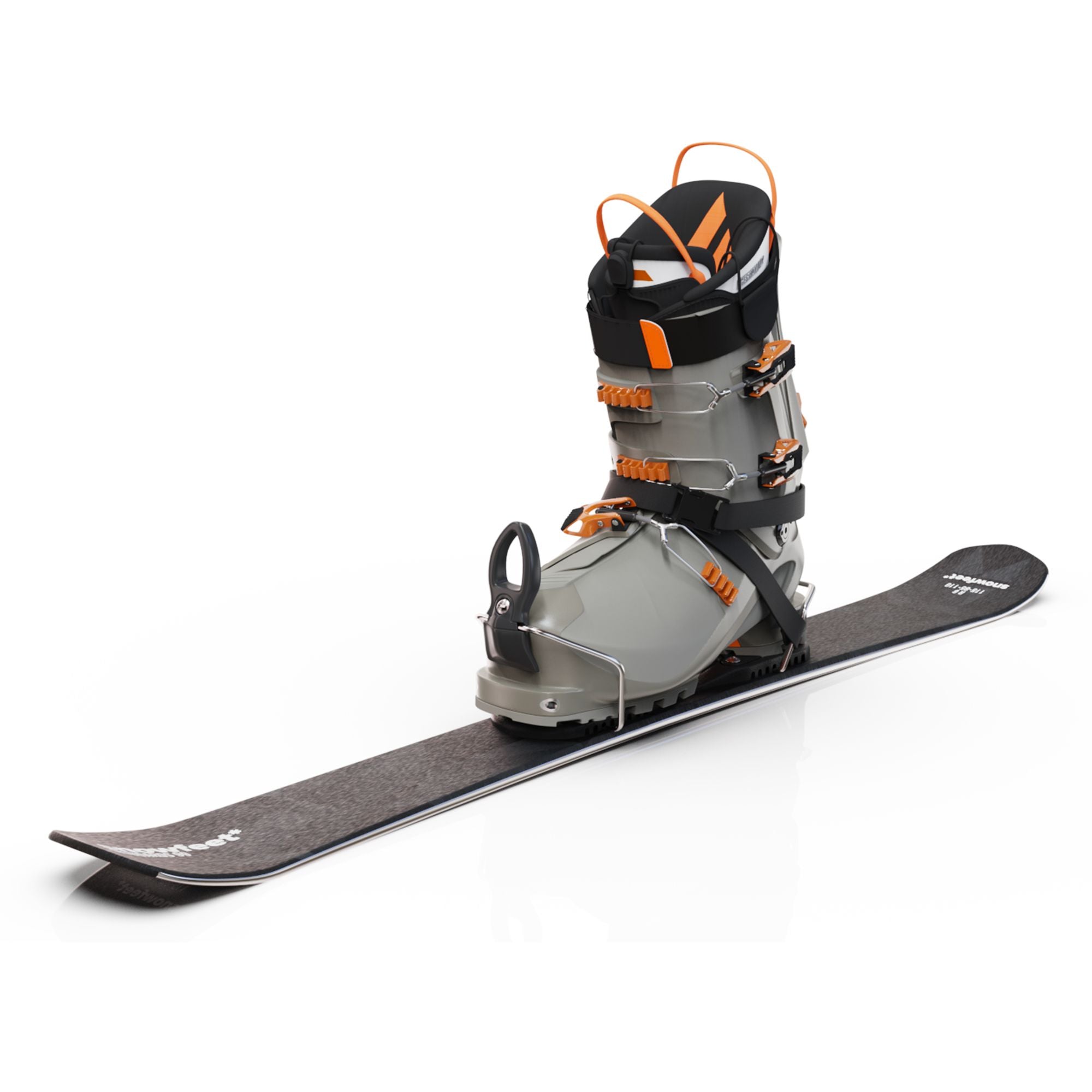 Snowfeet* Short Skis | 99 CM | Black Triangle | Ski Bindings |  Skiblades Skiboards Snowblades - snowfeet*