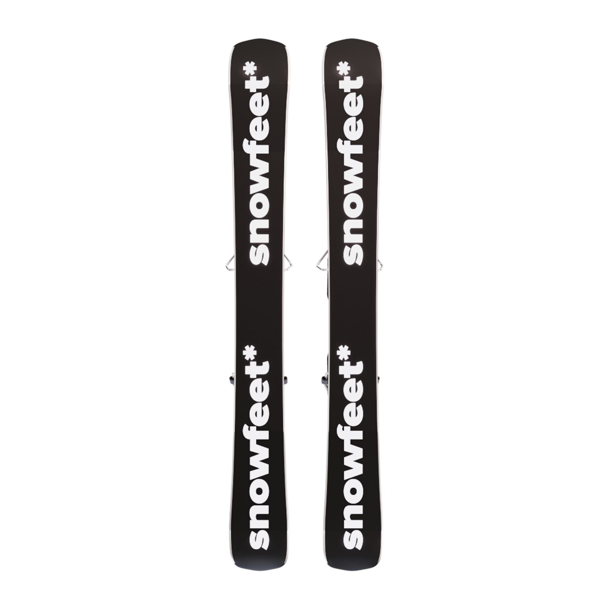 Snowfeet* Short Skis | 99 CM | Black Triangle | Ski Bindings |  Skiblades Skiboards Snowblades - snowfeet*