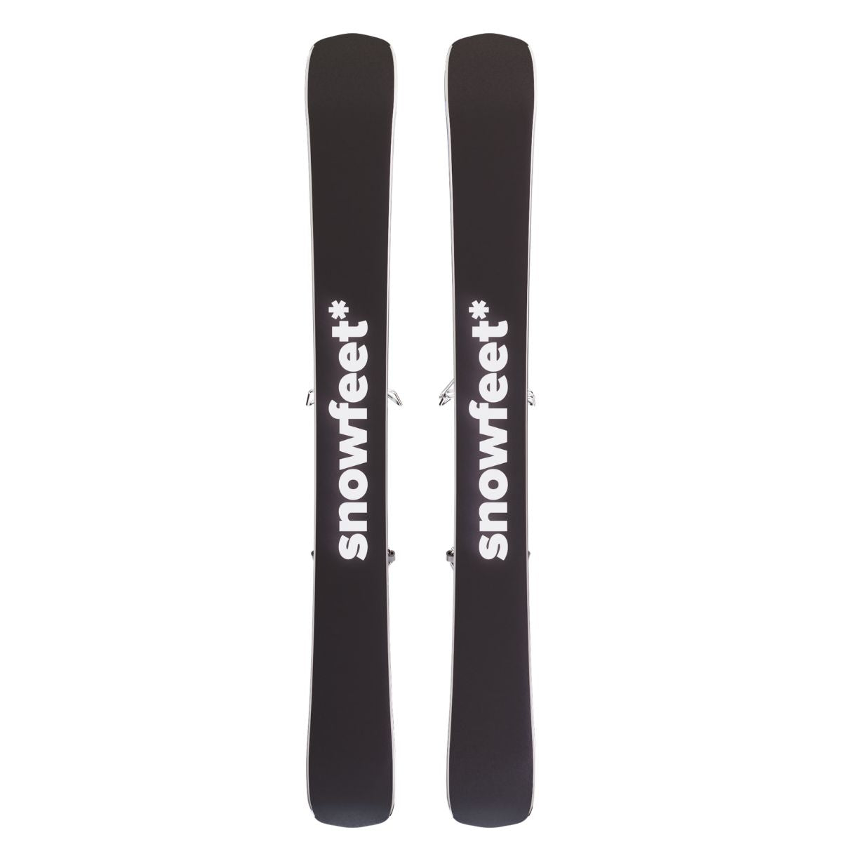 Snowfeet* Short Skis | 99 CM | Mountain Black | Ski bindings |  Skiblades Skiboards Snowblades - snowfeet*