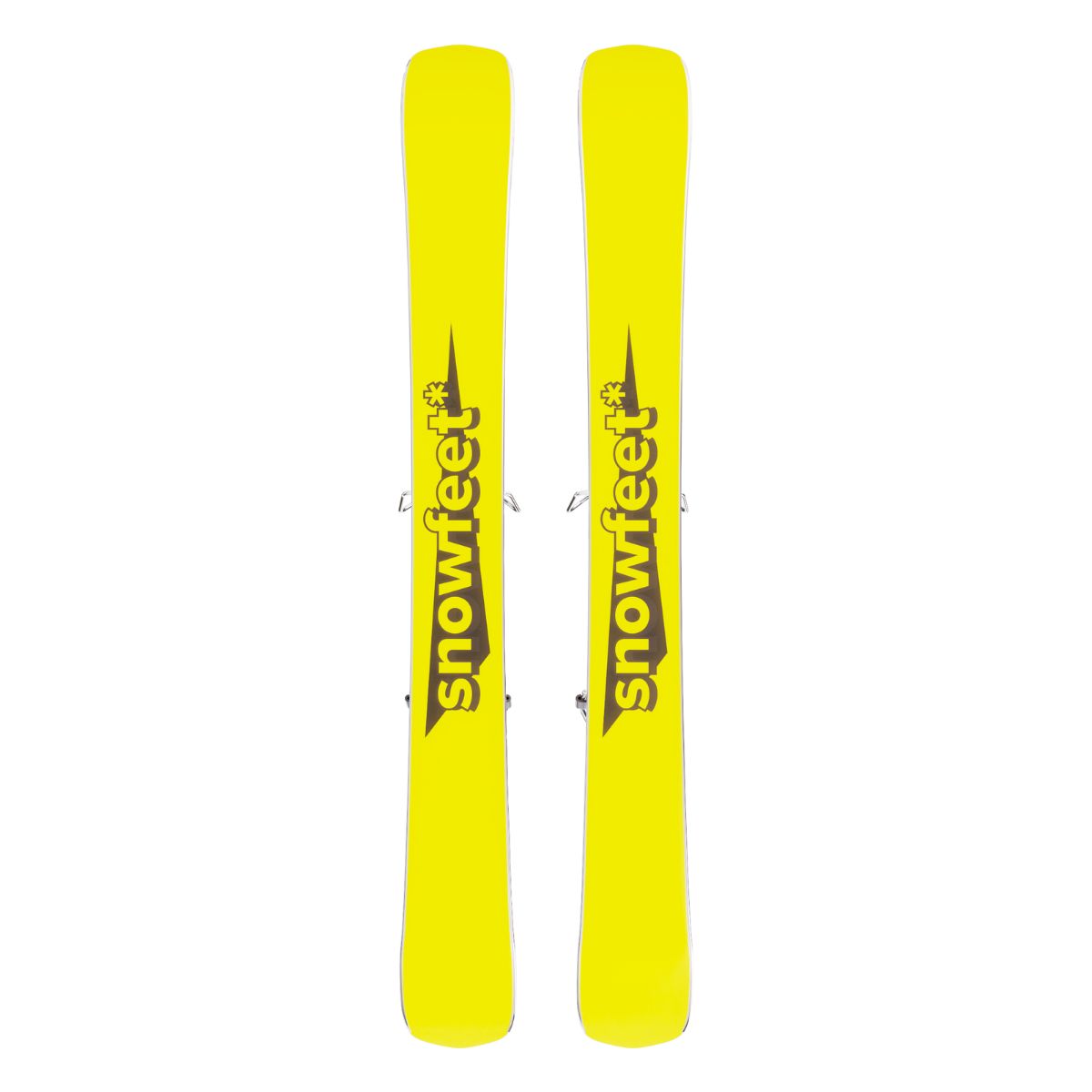 Snowfeet* Short Skis | 99 CM | Retro | Ski Bindings |  Skiblades Skiboards Snowblades - snowfeet*