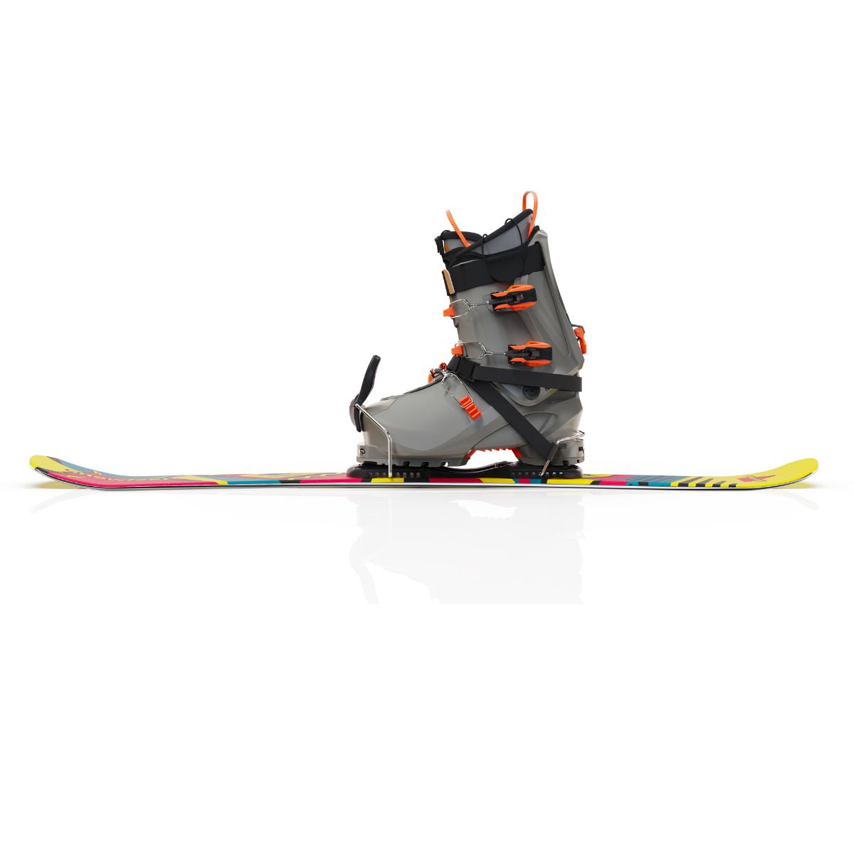 Snowfeet* Short Skis | 99 CM | Retro | Ski Bindings |  Skiblades Skiboards Snowblades - snowfeet*