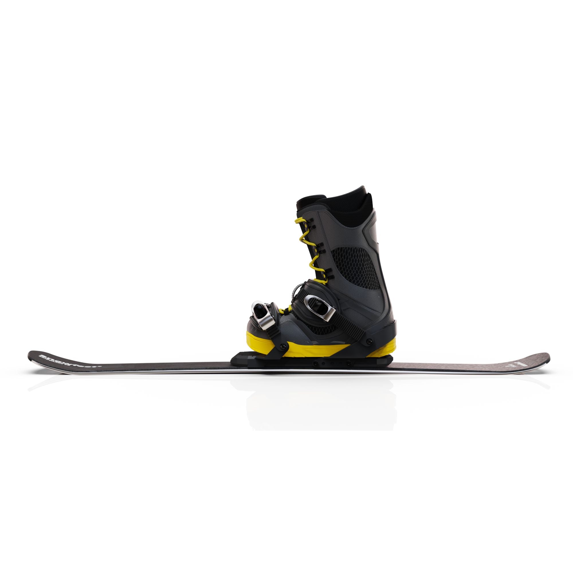 Snowfeet* Short Skis | 99 CM | Black Triangle | Snowboard Bindings |  Skiblades Skiboards Snowblades - snowfeet*