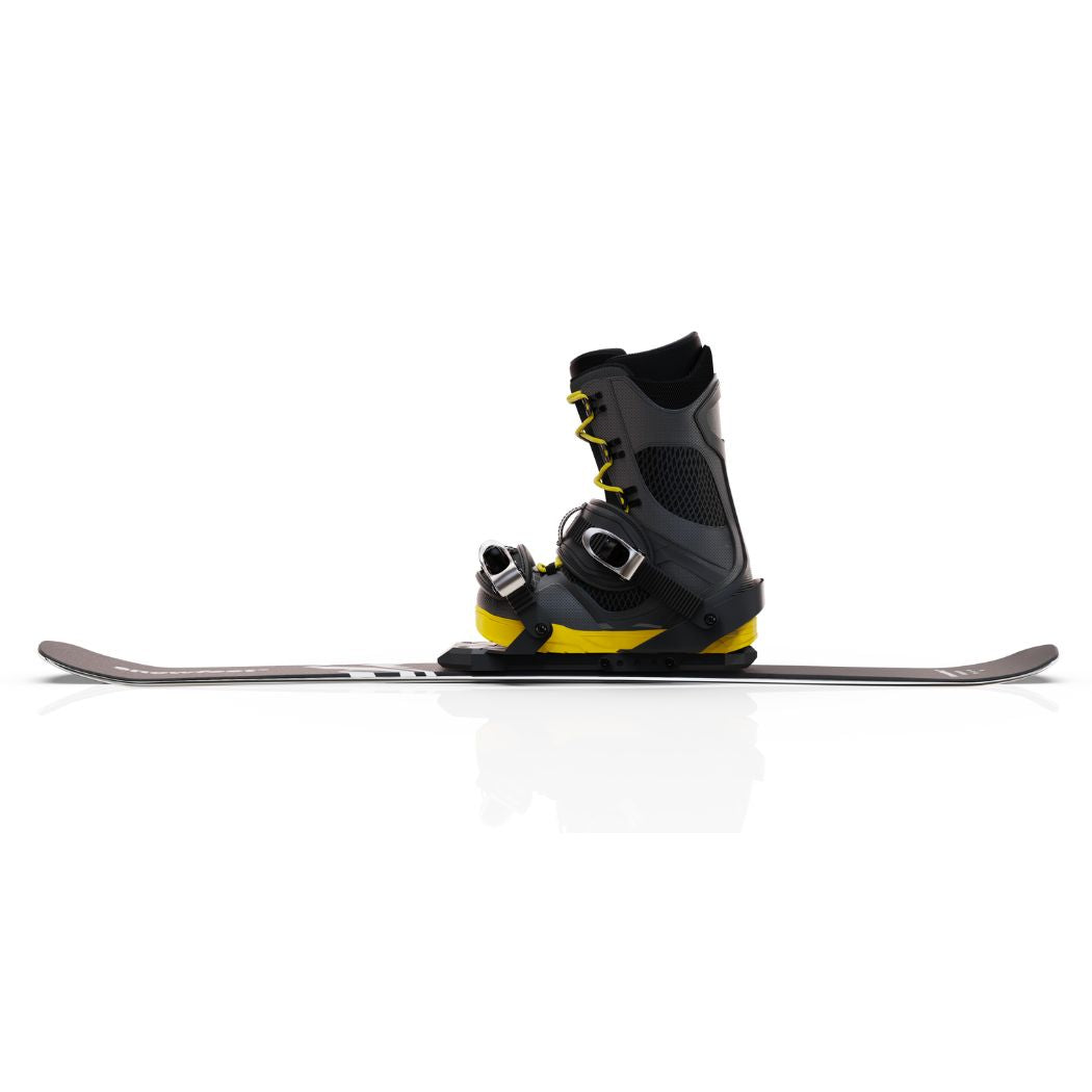 Snowfeet* Short Skis | 99 CM | Mountain Black | Snowboard bindings |  Skiblades Skiboards Snowblades - snowfeet*