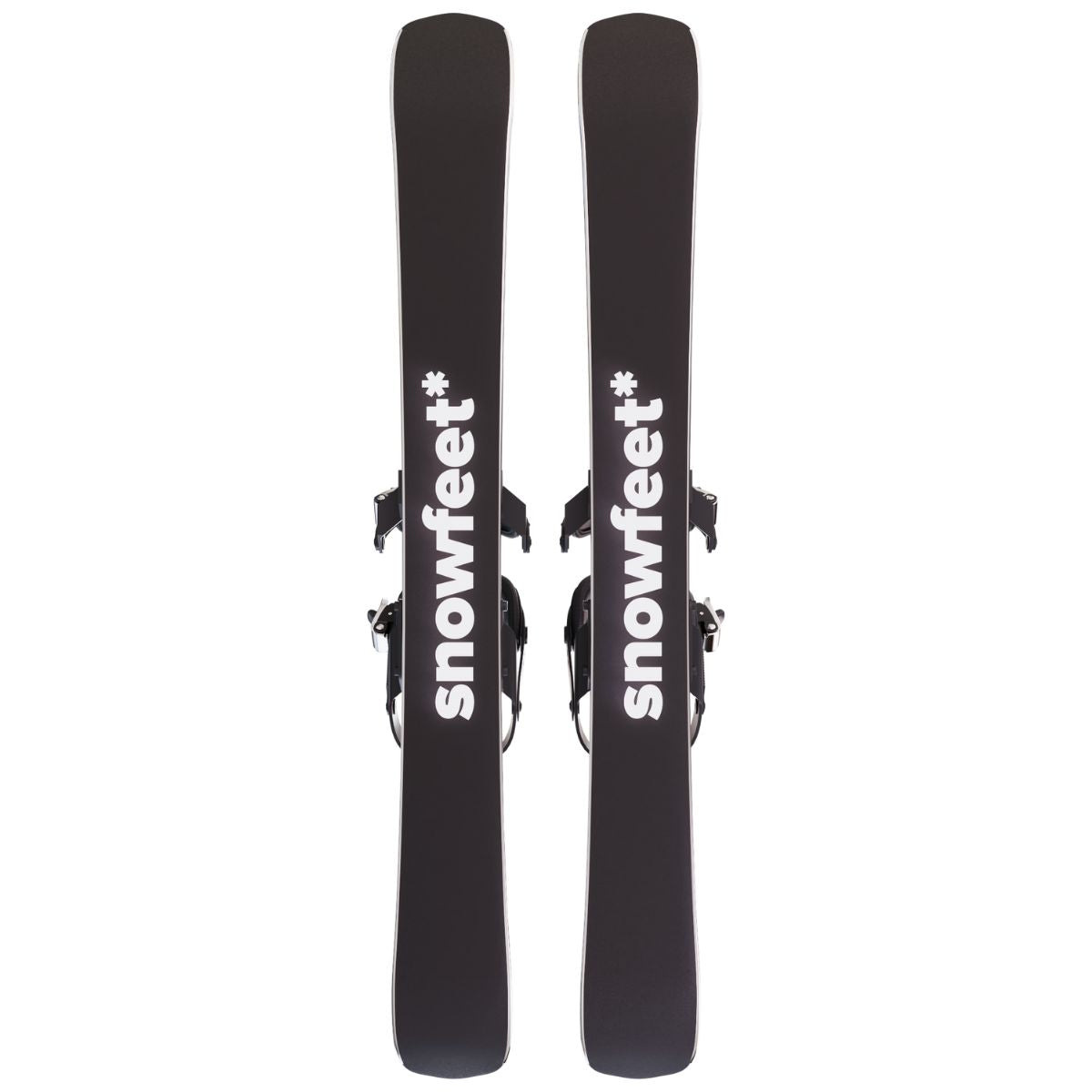 Snowfeet* Short Skis | 99 CM | Mountain White | Snowboard Bindings |  Skiblades Skiboards Snowblades - snowfeet*