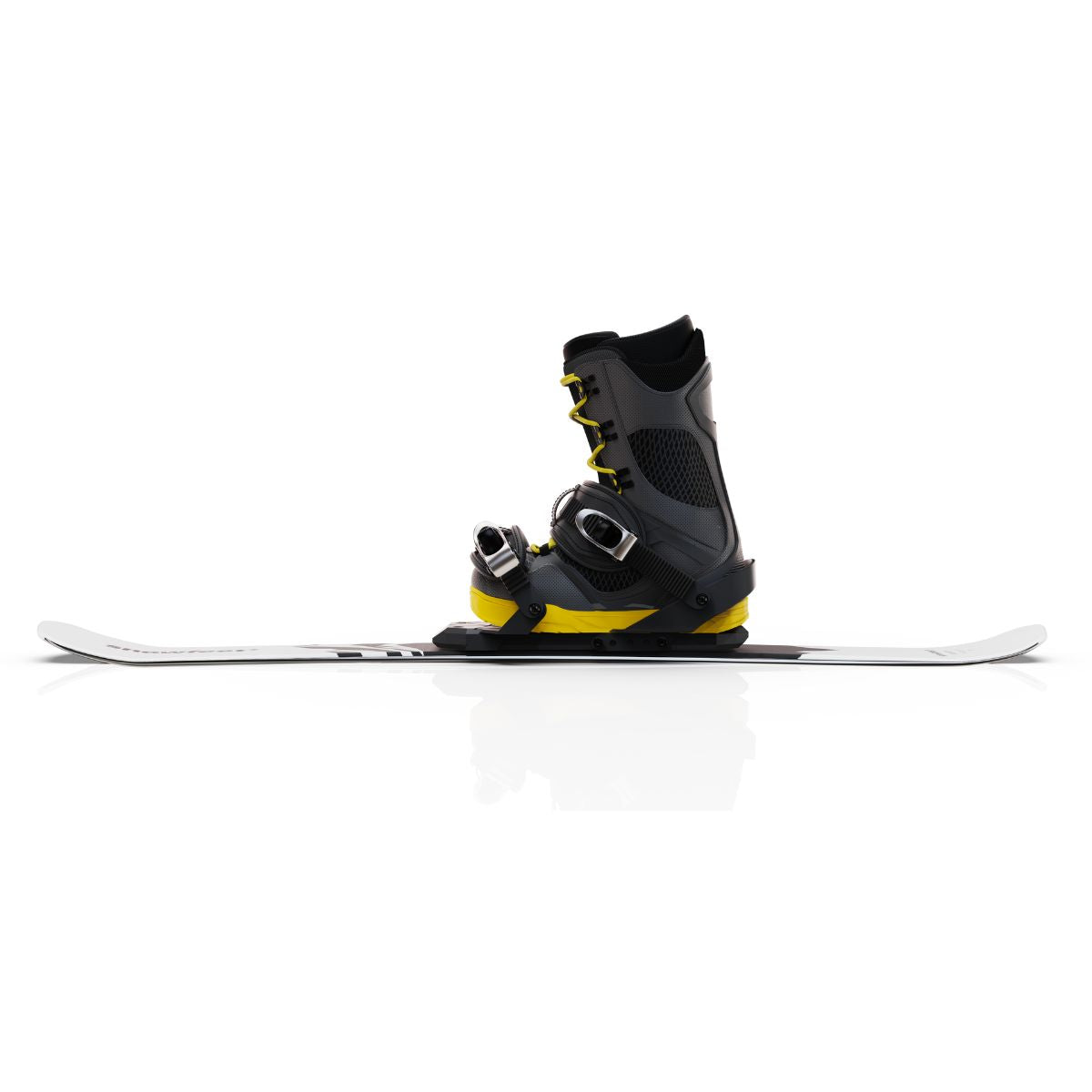 Snowfeet* Short Skis | 99 CM | Mountain White | Snowboard Bindings |  Skiblades Skiboards Snowblades - snowfeet*