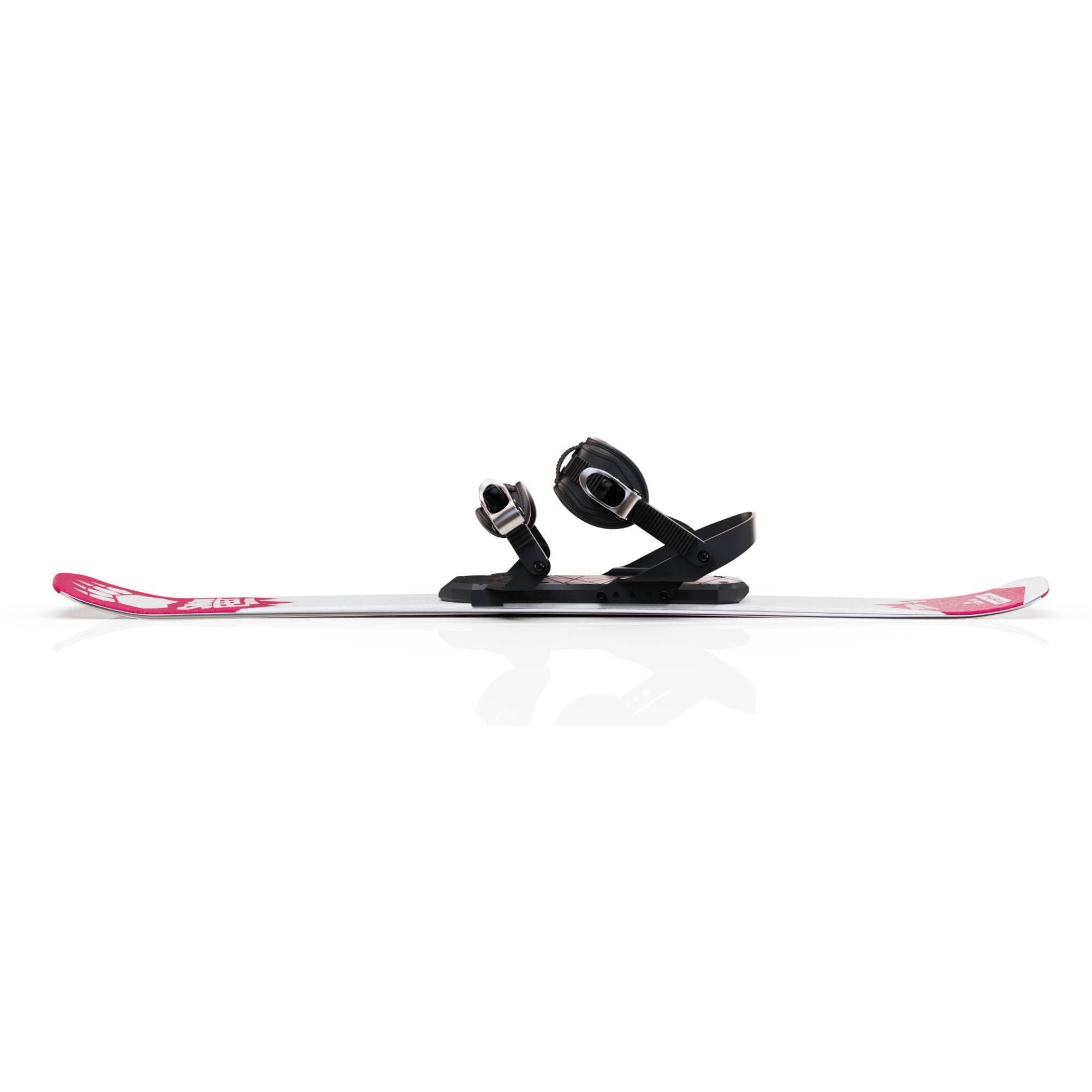 Snowfeet* Short Skis | 99 CM | Pink Paw | Snowboard Bindings |  Skiblades Skiboards Snowblades - snowfeet*