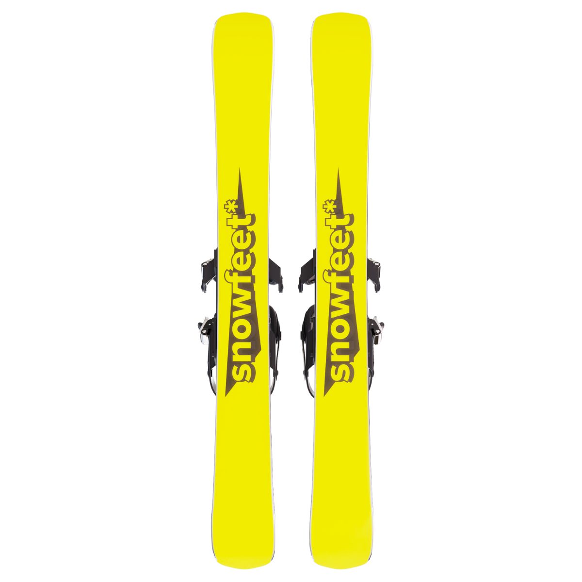 Snowfeet* Short Skis | 99 CM | Retro | Snowboard Bindings |  Skiblades Skiboards Snowblades - snowfeet*