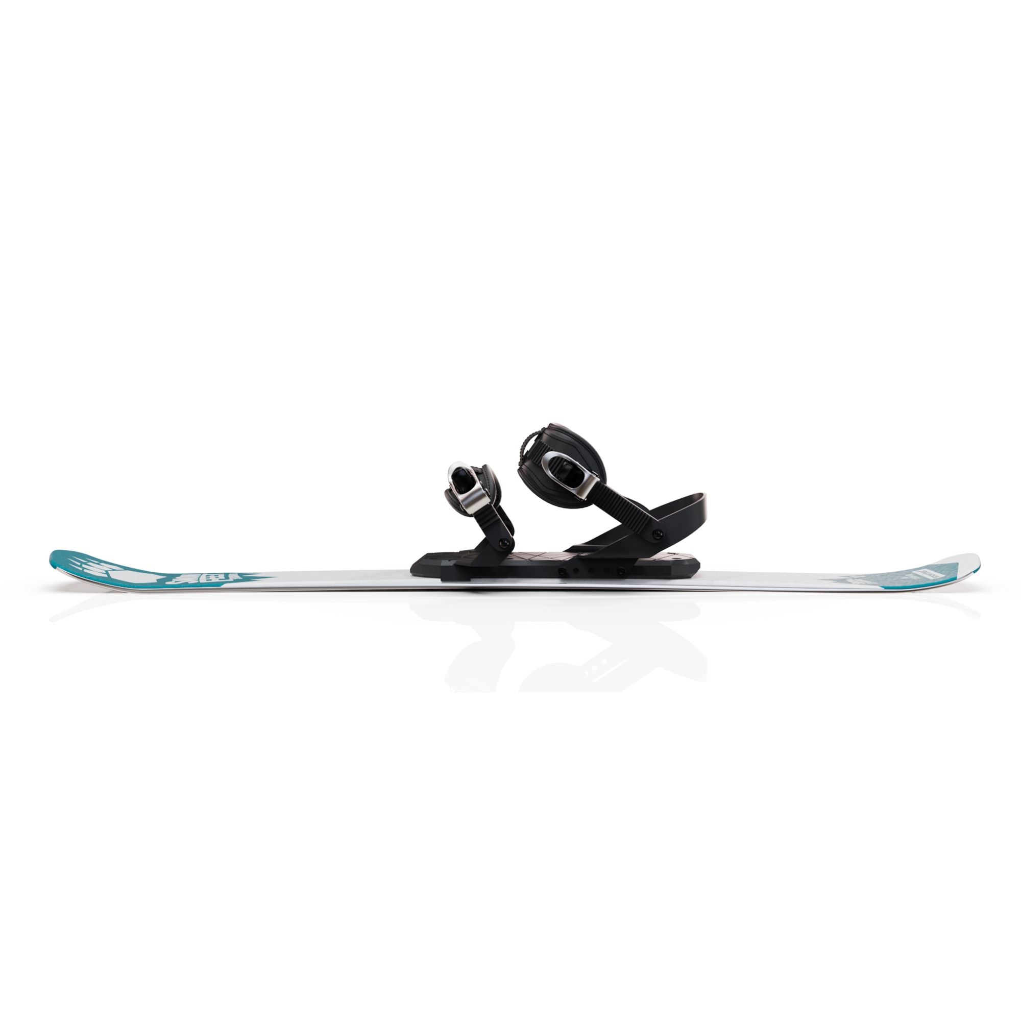 Snowfeet* Short Skis | 99 CM | Turquoise Paw | Snowboard Bindings |  Skiblades Skiboards Snowblades - snowfeet*