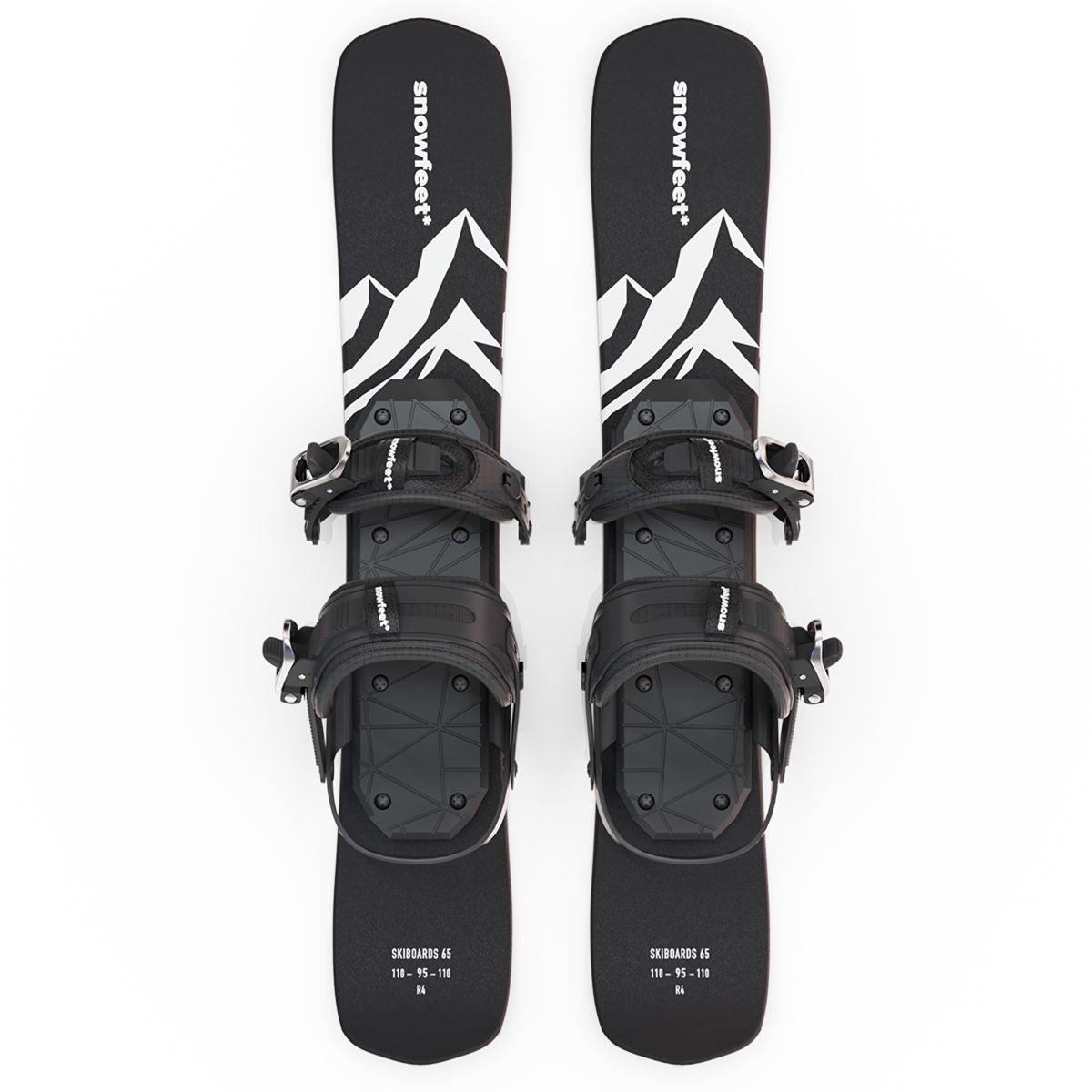 Snowfeet* Skiblades | 65 CM | Snowblades Short Skis - snowfeet*