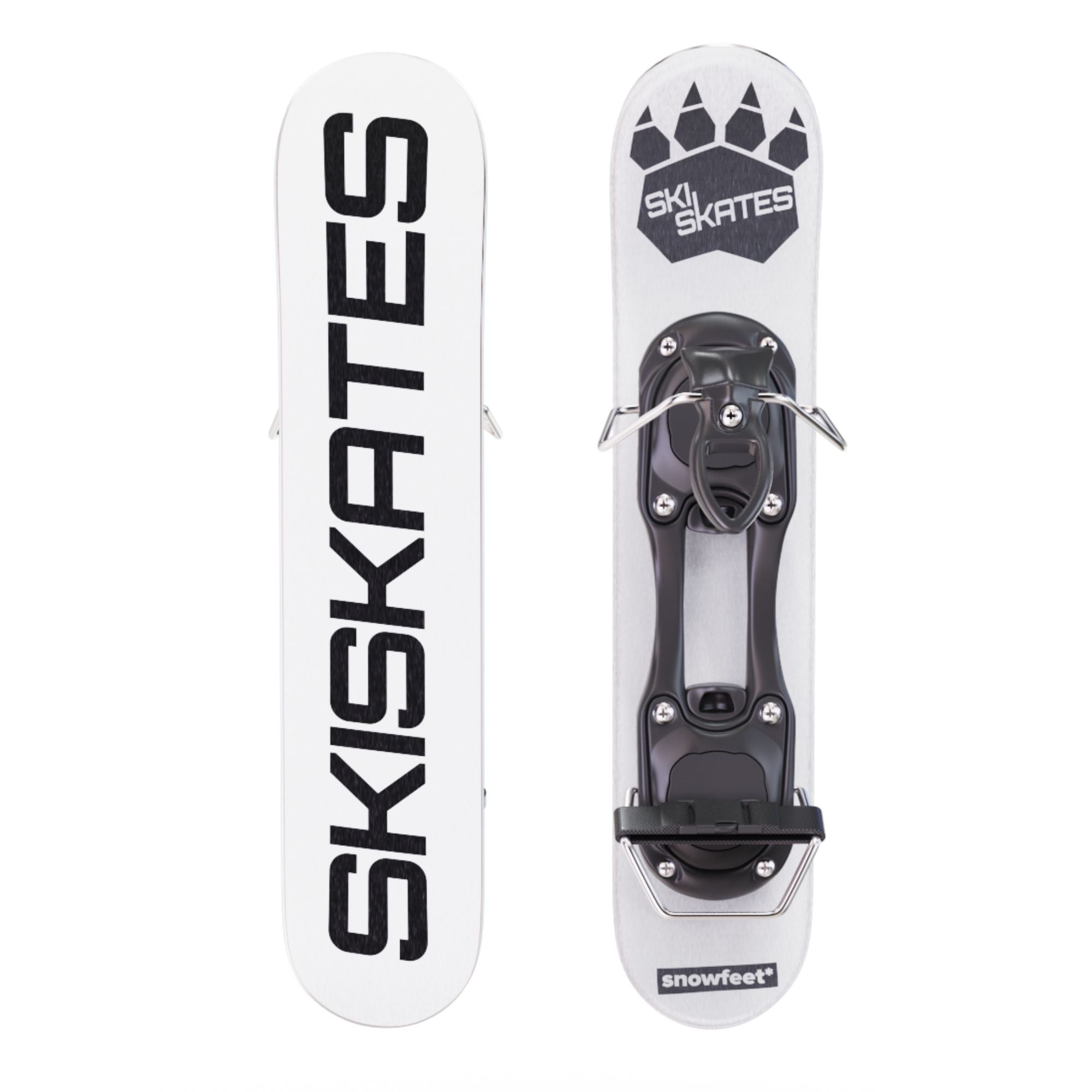 スキー【値下げ】SKISKATES ホワイト スノーボードブーツ用 - スキー