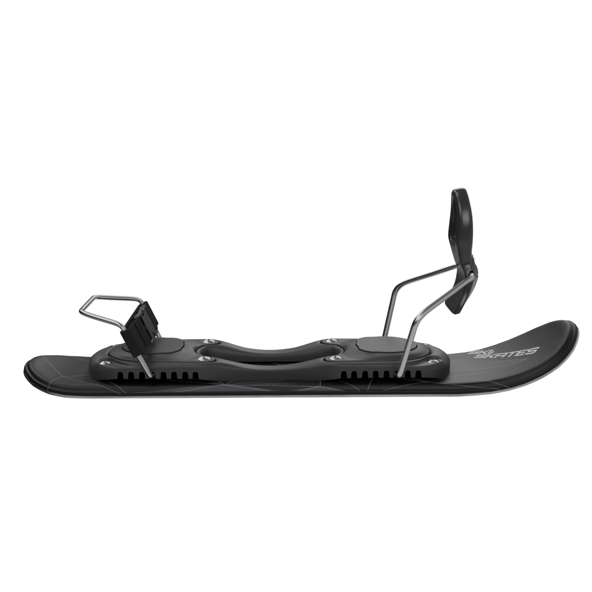 Skiskates by Snowfeet* | 44 CM | Black Triangle | Ski bindings | Skiblades Snowblades Mini Skis | Shortest Ski