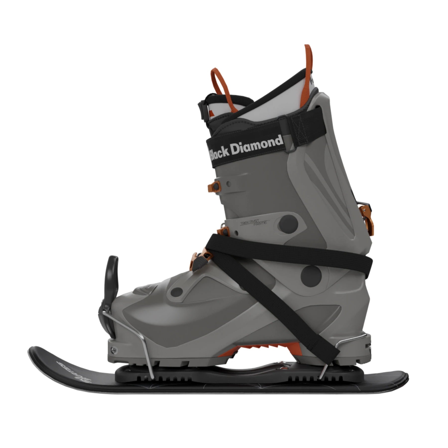 Snowfeet* Skiskates | 44 CM | Black Triangle | Ski Bindings | Skiblades Snowblades Mini Skis | Shortest Ski