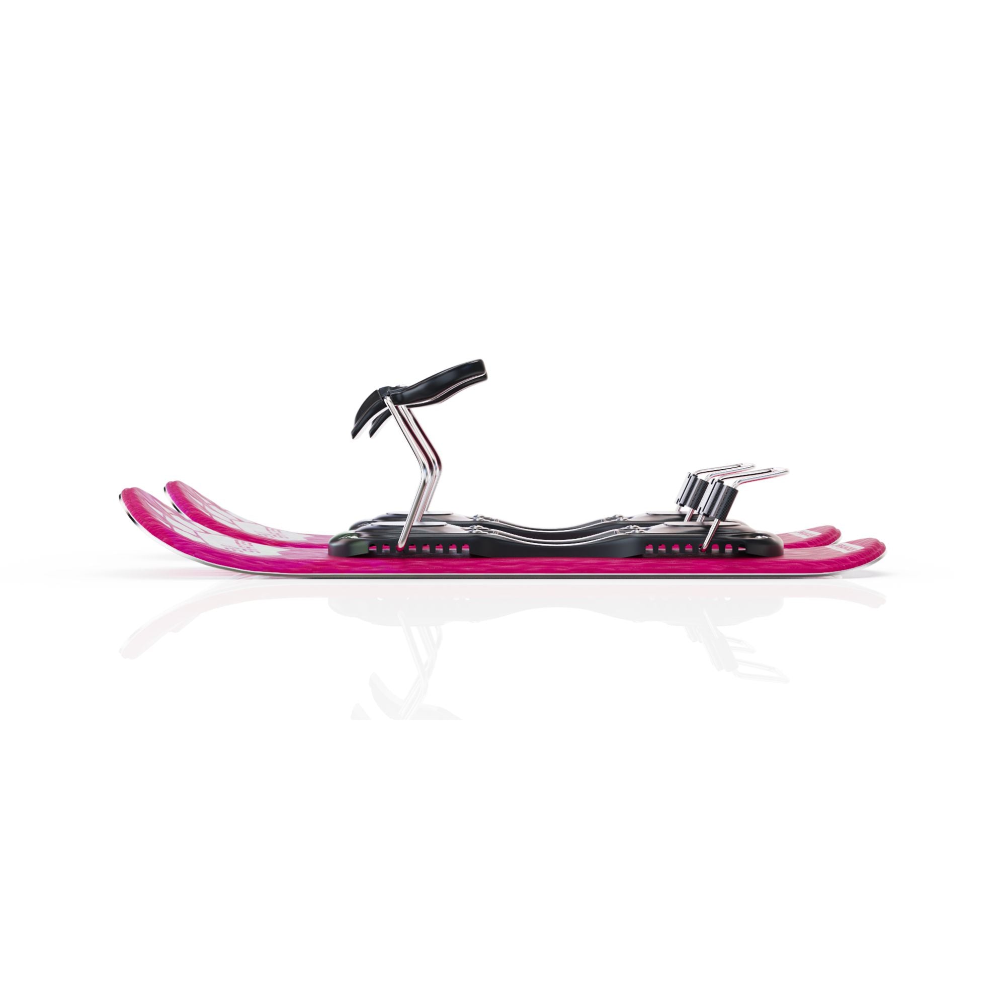 Skiskates by Snowfeet* | 44 CM | Pink Paw | Ski bindings | Skiblades Snowblades Mini Skis | Shortest Ski