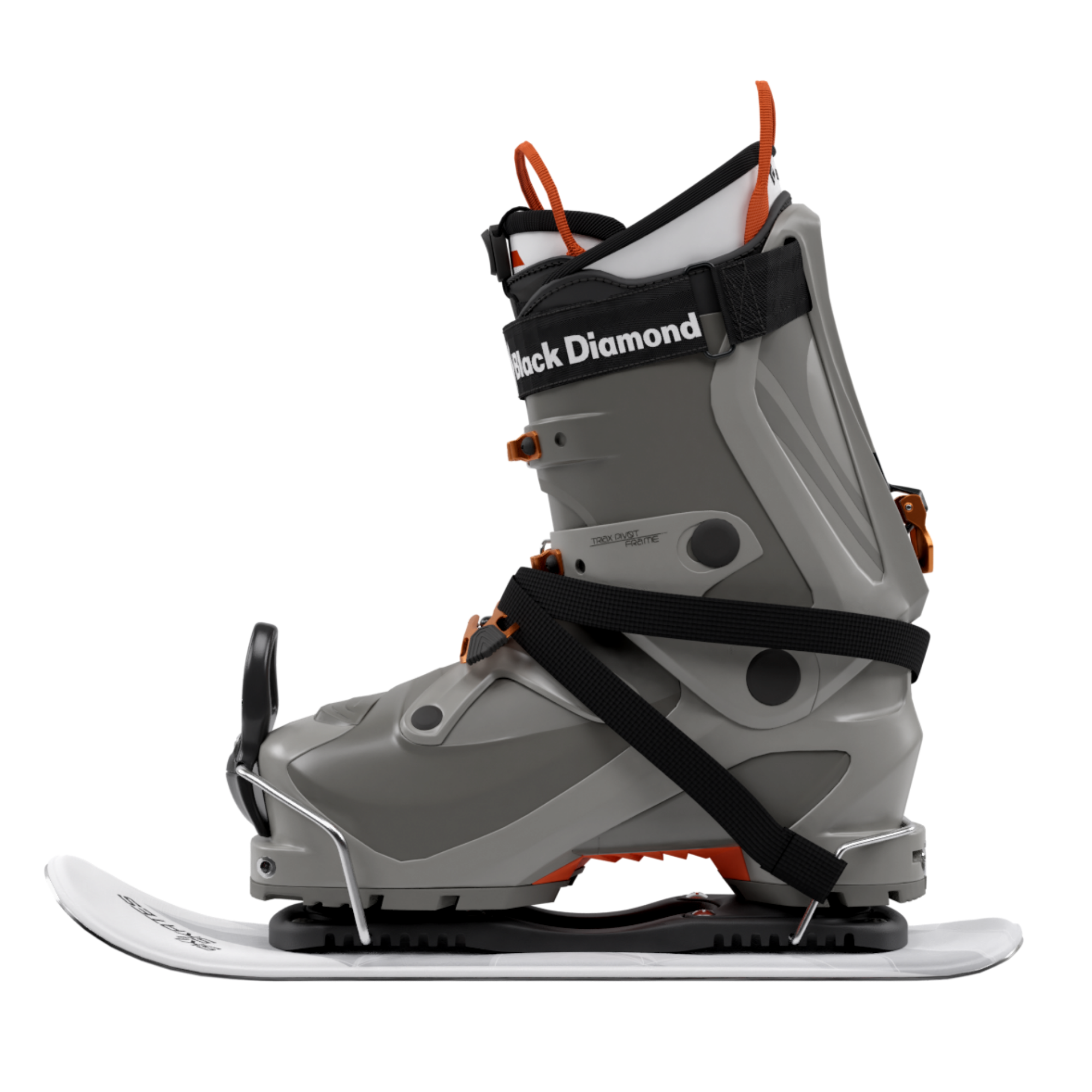 Skiskates by Snowfeet* | 44 CM | White Paw | Ski bindings | Skiblades Snowblades Mini Skis | Shortest Ski