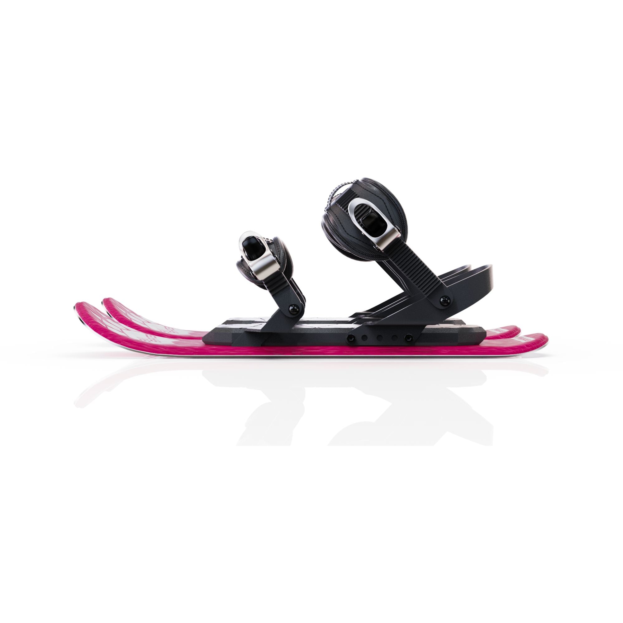 Snowfeet* Skiskates | 44 CM | Pink Paw | Snowboard bindings | Skiblades Snowblades Mini Skis | Shortest Ski